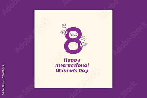 happy women's day social media banner design 