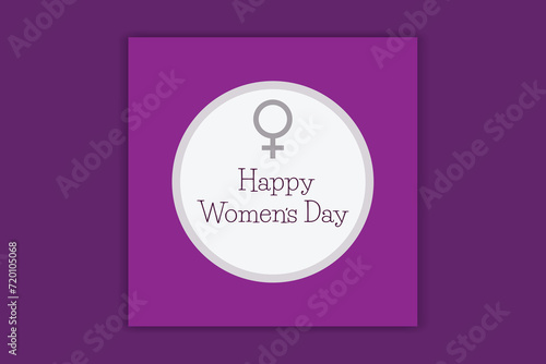 happy women's day social media banner design 