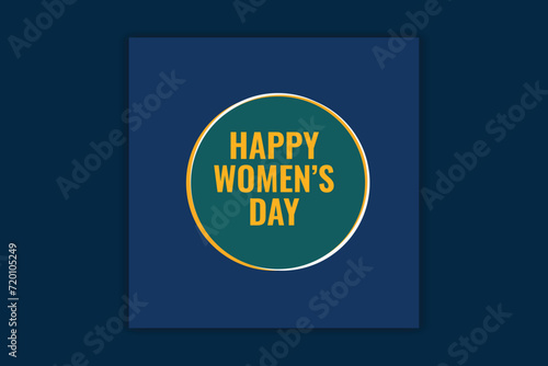 happy women's day social media banner design 