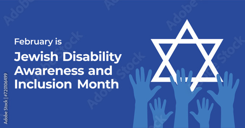 Jewish Disability Awareness and Inclusion Month Banner. Observed in February each year.