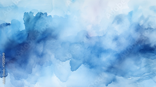 blue watercolor background for your design. blue watercolor background. Abstract hand paint square stain backdrop.