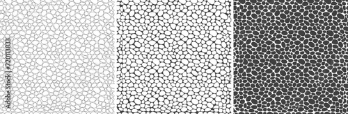 Pebble mosaic texture. Seamless stone pattern