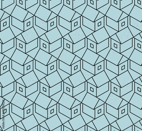 House pattern seamless. Home background.