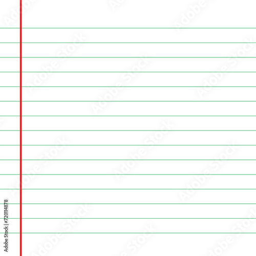 Blank loose leaf notebook paper background. Realistic line paper note. Notebook paper with lines design. Blank notebook paper sheet with lines vector illustration design.11.55.