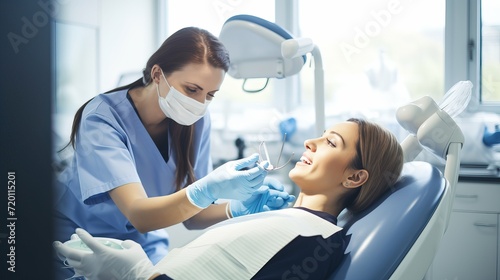 Dental Appointment  Woman Waiting for Oral Hygiene