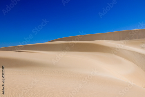 Ripples and beautiful shapes of sand dunes