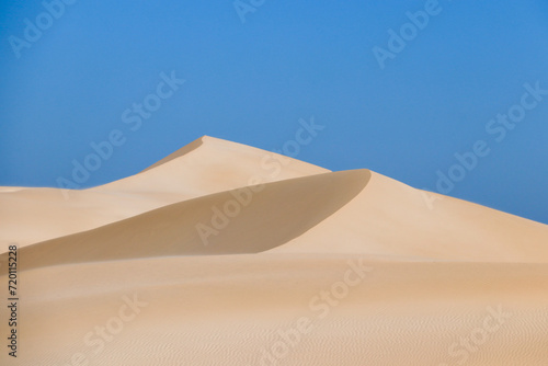 Ripples and beautiful shapes of sand dunes