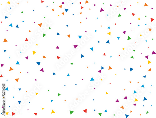 Colored Rainbow Triangular Confetti
