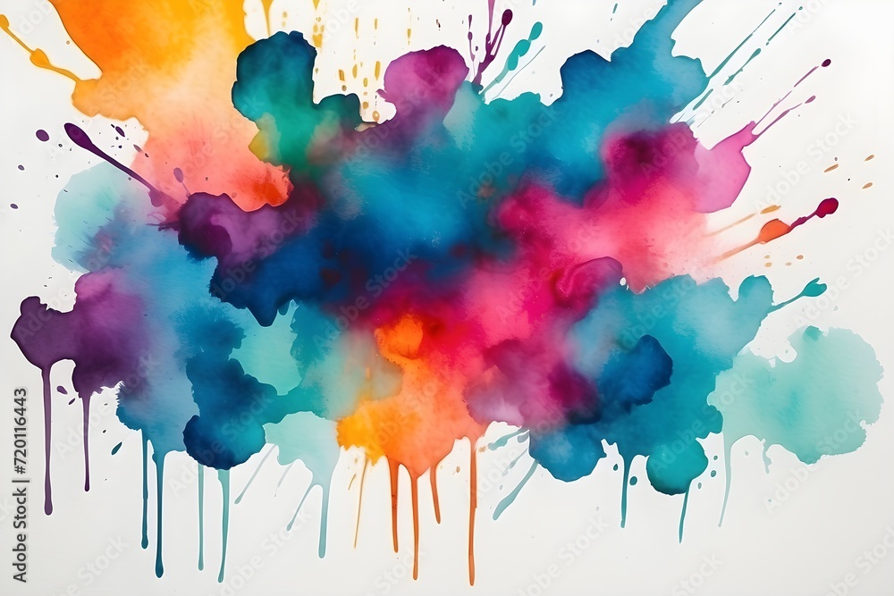 Fototapeta premium Abstract Captivating Watercolor Stains background