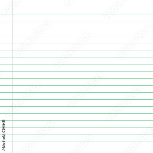 Blank loose leaf notebook paper background. Realistic line paper note. lined vector horizontal illustration design. notebook paper background. 123.