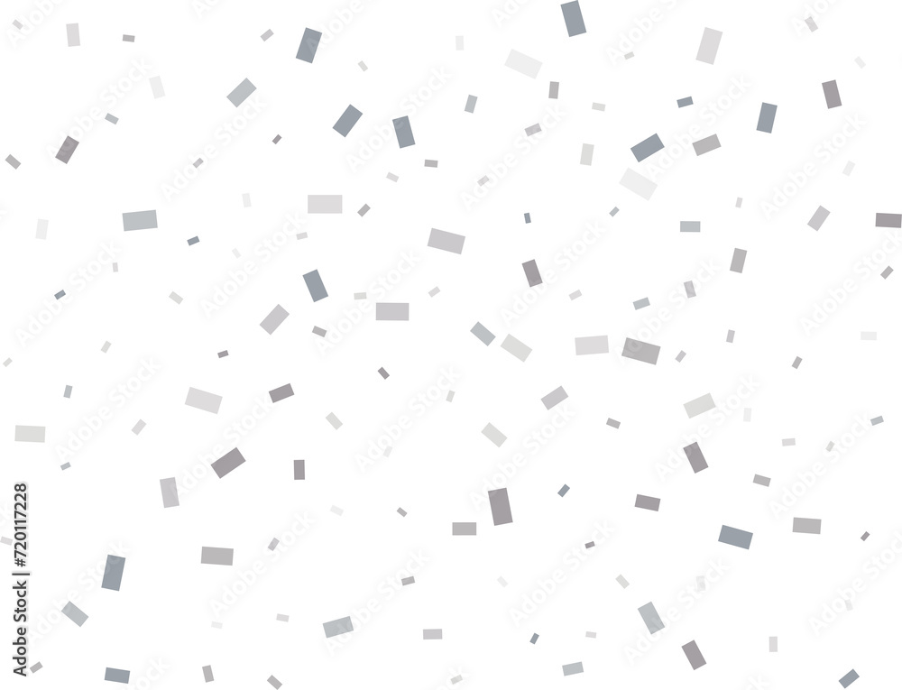 Luxury Rectangular Silver Confetti Luxury Rectangular Silver Confetti