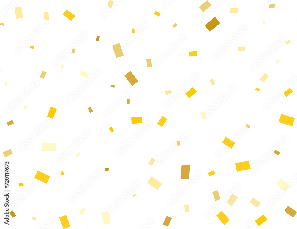 Gold Rectangle Confetti. Gold Rectangle Confetti.