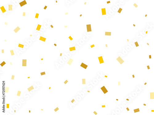 Rectangle Gold Confetti