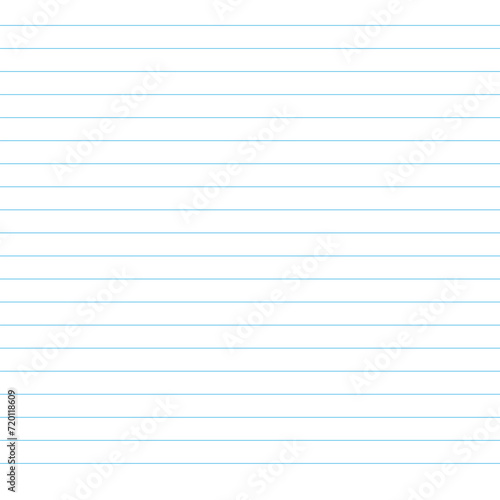 Blank loose leaf notebook paper background. Realistic line paper note. lined vector horizontal illustration design. notebook paper background. 123.
