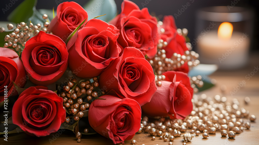 A bouquet of roses (Generative AI)
