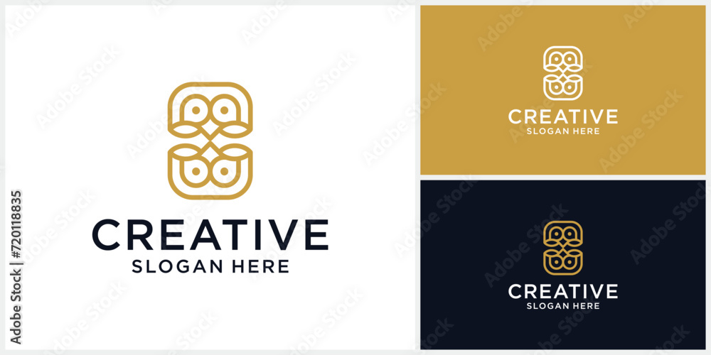 Luxury boutique logo design template Luxury boutique logo design template