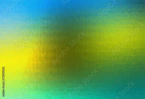 Dark Blue  Yellow vector abstract polygonal cover.