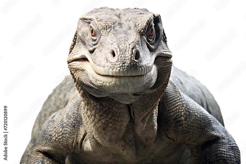 Obraz premium komodo dragon isolated on white