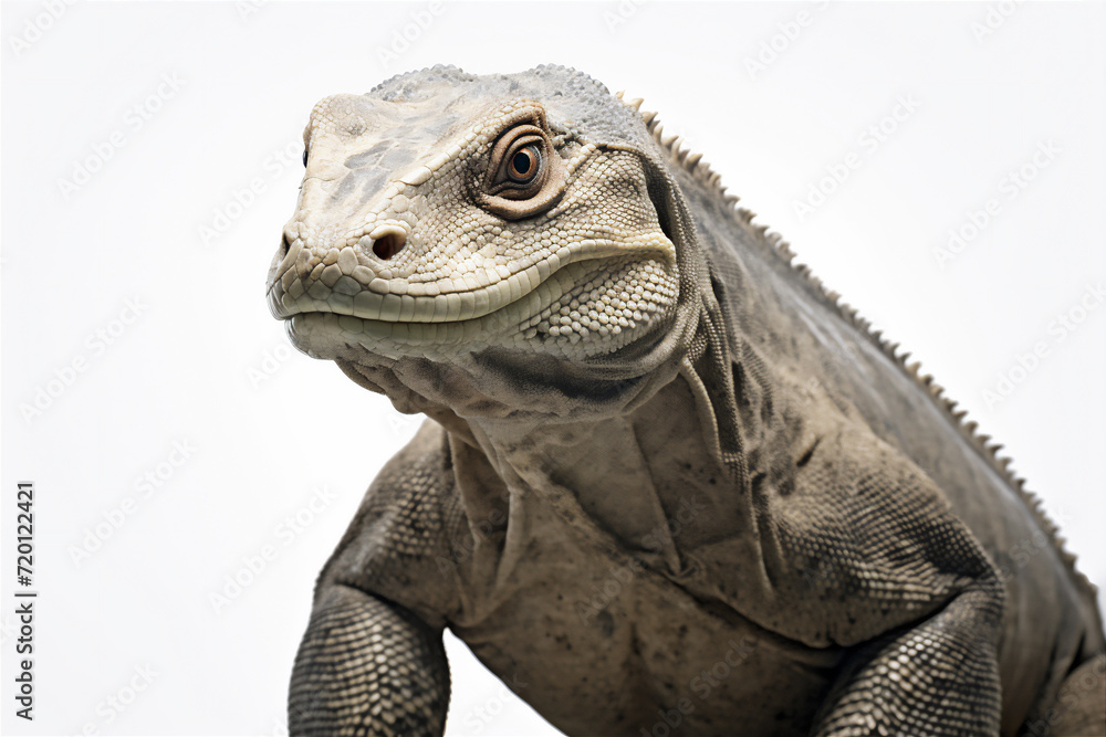 Obraz premium komodo dragon isolated on white
