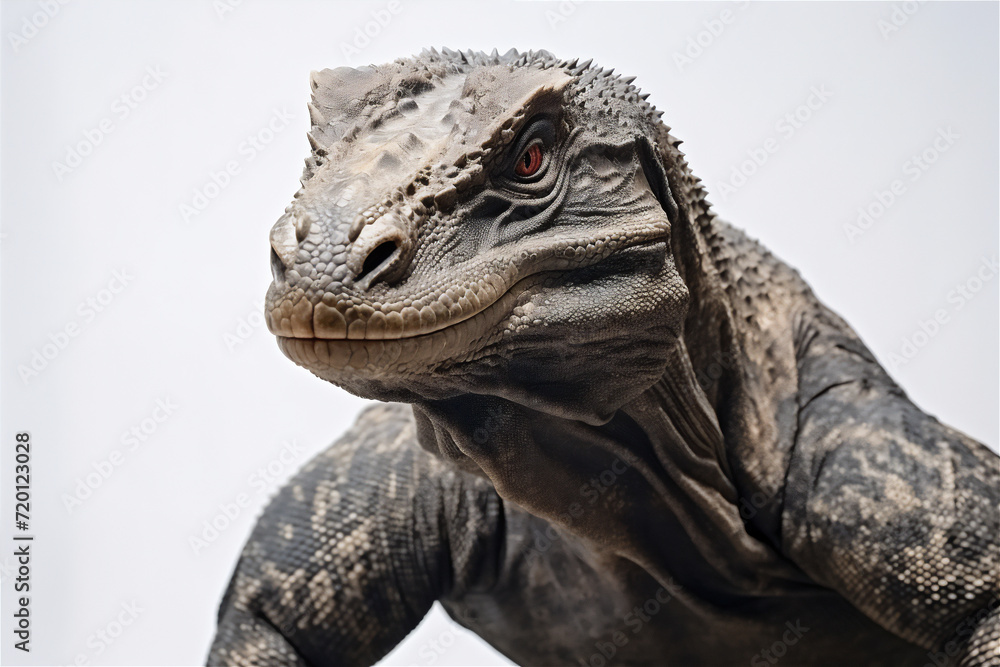 Obraz premium komodo dragon isolated on white