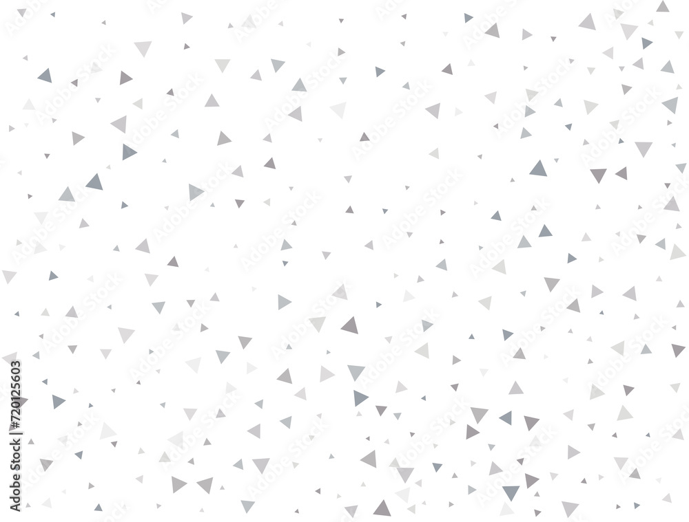 Christmas Silver Triangular Confetti Christmas Silver Triangular Confetti