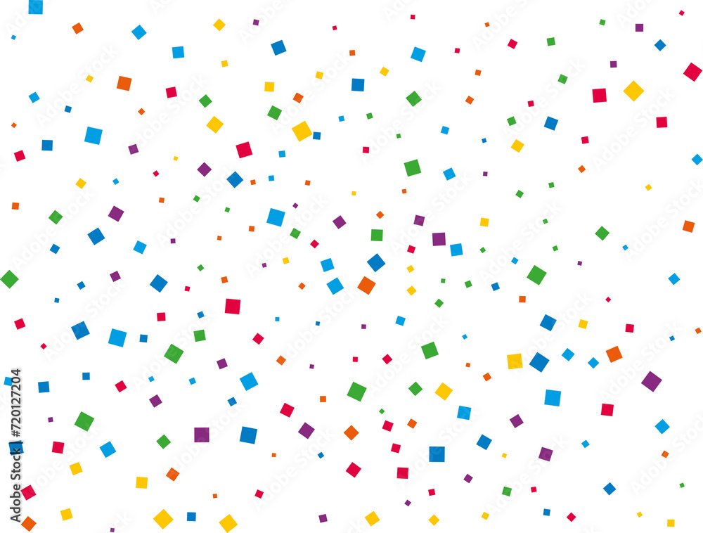 Christmas Rainbow Square Confetti Christmas Rainbow Square Confetti