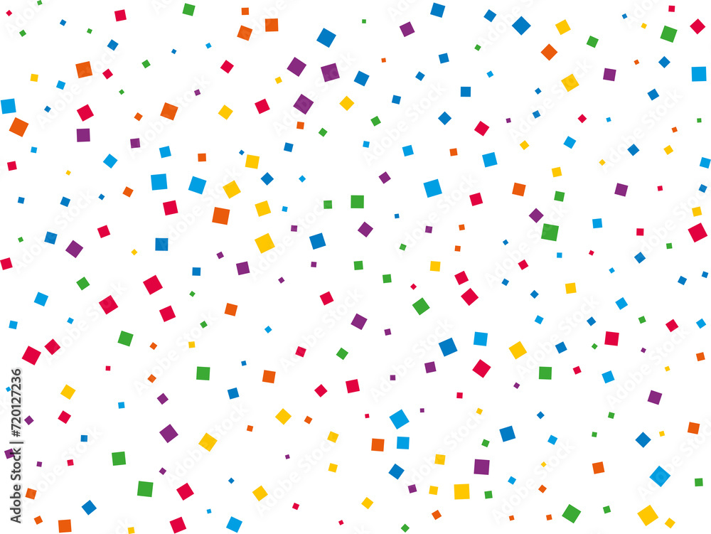 Christmas Rainbow Square Confetti Christmas Rainbow Square Confetti