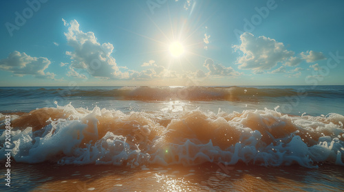 Sunrise over the ocean. Beach. Beautiful seascape. Panoramic view of beautiful sunset over the sea. Beautiful seascape. Panoramic view of beautiful sunset over the sea. Sunsets over. Sunset sky clouds