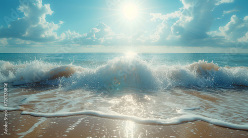 Sunrise over the ocean. Beach. Beautiful seascape. Panoramic view of beautiful sunset over the sea. Beautiful seascape. Panoramic view of beautiful sunset over the sea. Sunsets over. Sunset sky clouds