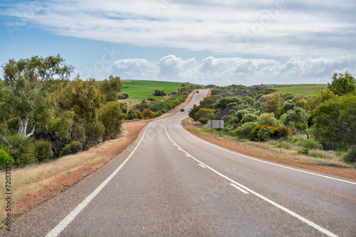 Driving across Western Australia roads