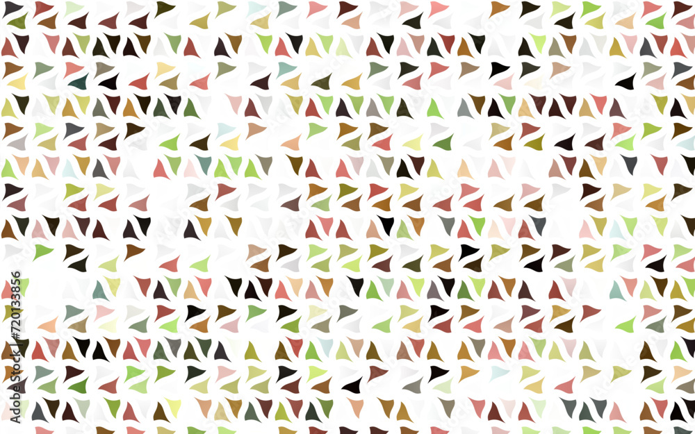 Light Green, Red vector template with crystals, triangles. Triangles on abstract background with colorful gradient. Smart design for your business advert.