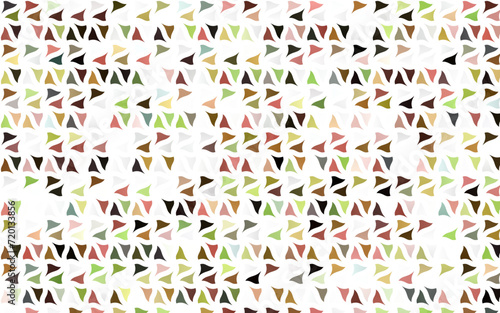 Light Green  Red vector template with crystals  triangles. Triangles on abstract background with colorful gradient. Smart design for your business advert.