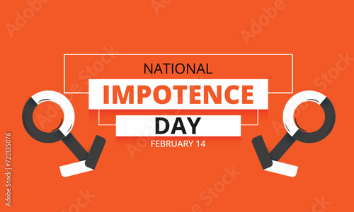 National Impotence Day. background, banner, card, poster, template. Vector illustration.