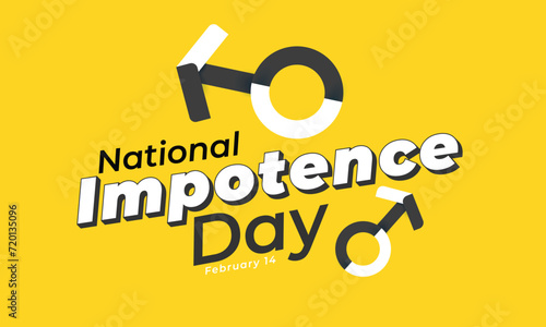 National Impotence Day. background, banner, card, poster, template. Vector illustration.