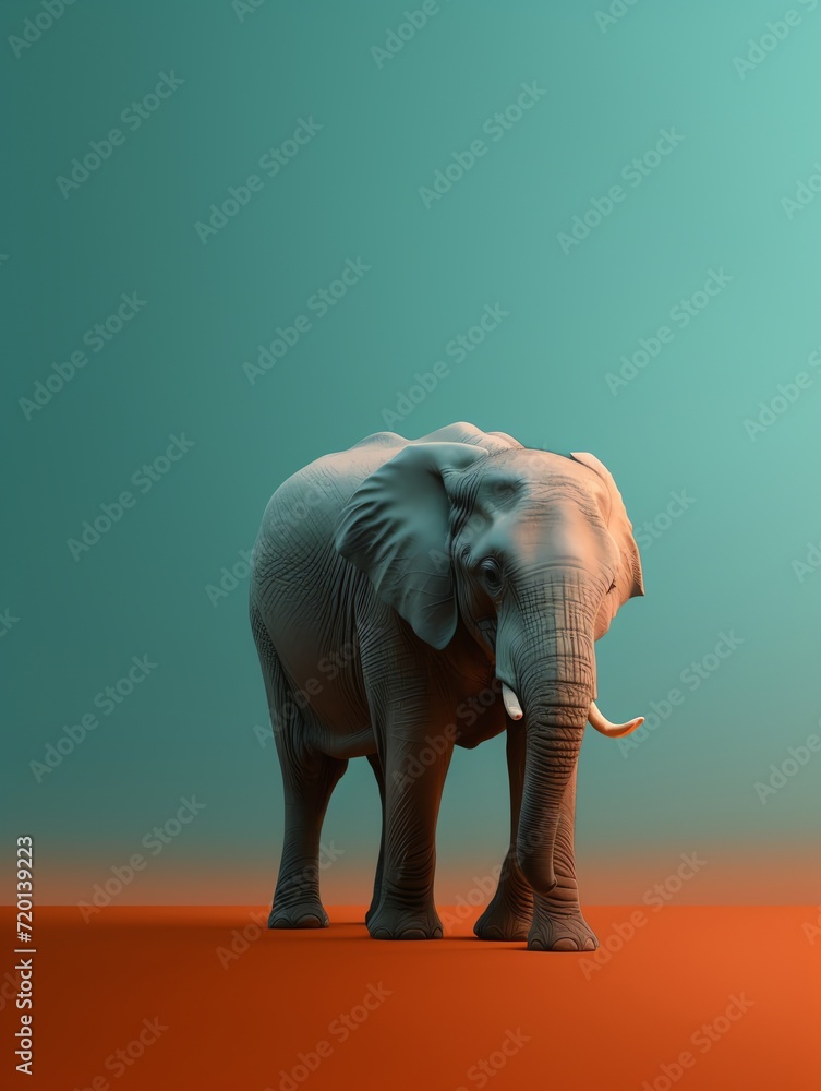 Fototapeta premium Photo an elephant