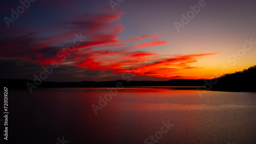 sunset over the river © Jonah