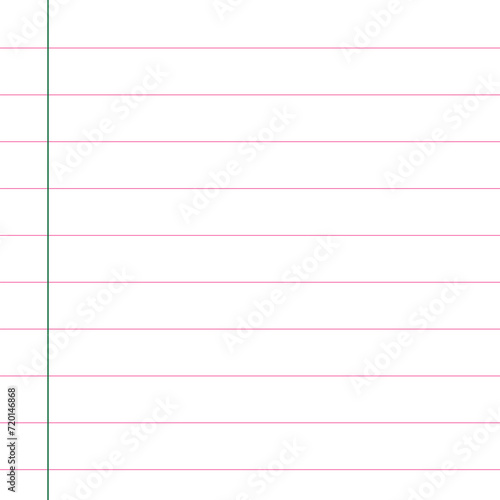 Blank loose leaf notebook paper background. Realistic line paper note. Notebook paper with lines design. Blank notebook paper sheet with lines vector illustration design.11.55.