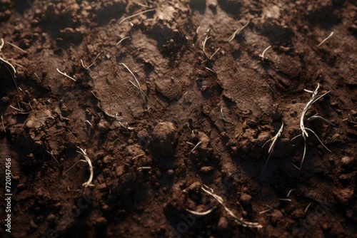 White isolated soil with clipping paths.