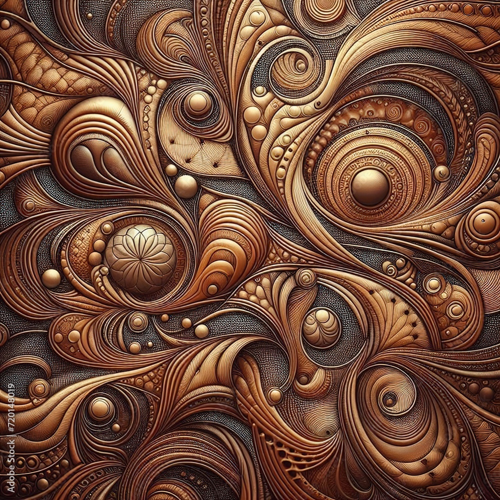 Abstract patterned background of brown leather Abstract patterned background of brown leather