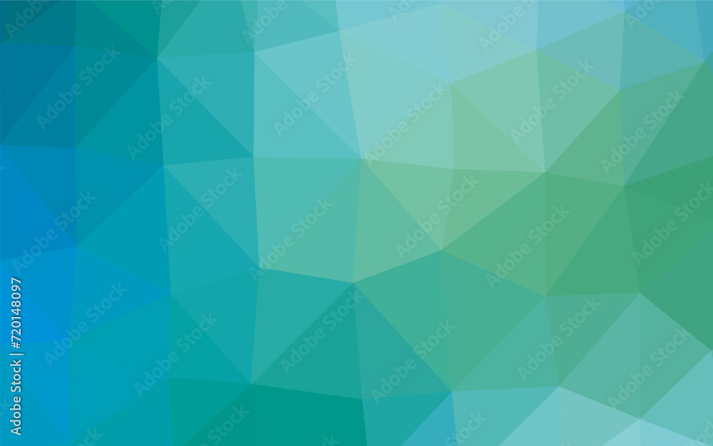 Light Blue, Green vector low poly layout. Modern geometrical abstract illustration with gradient. Elegant pattern for a brand book.