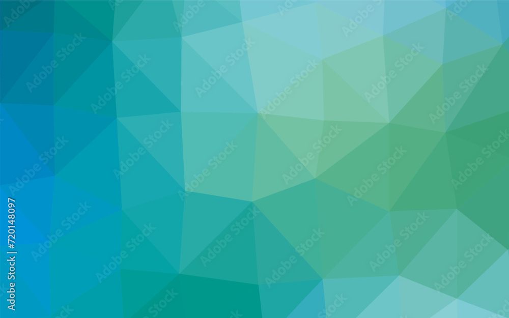 Obraz premium Light Blue, Green vector low poly layout. Modern geometrical abstract illustration with gradient. Elegant pattern for a brand book.