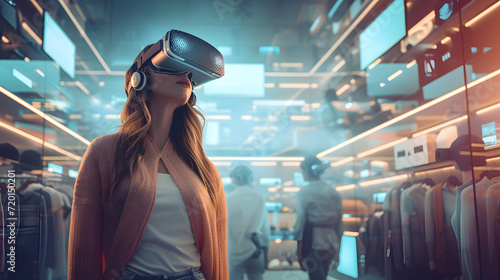 Obraz na płótnie eCommerce in Spatial Computing and Metaverse