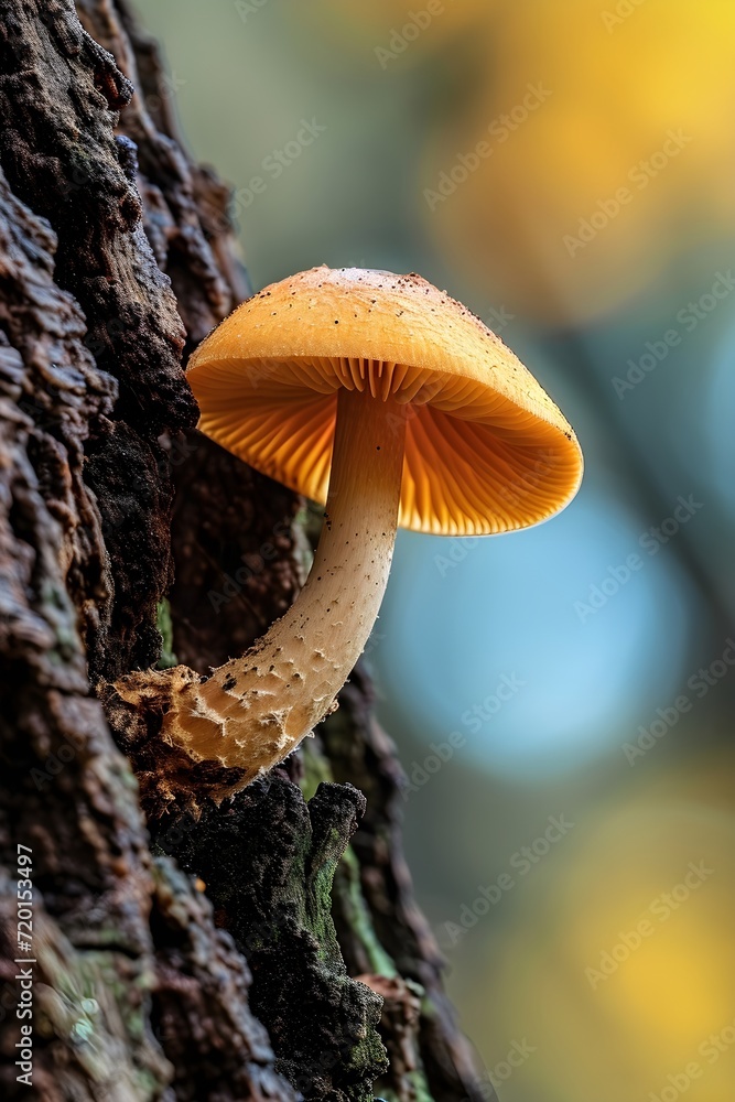 macro photography of a mushroom that lives in the gaps of a tree macro photography of a mushroom that lives in the gaps of a tree