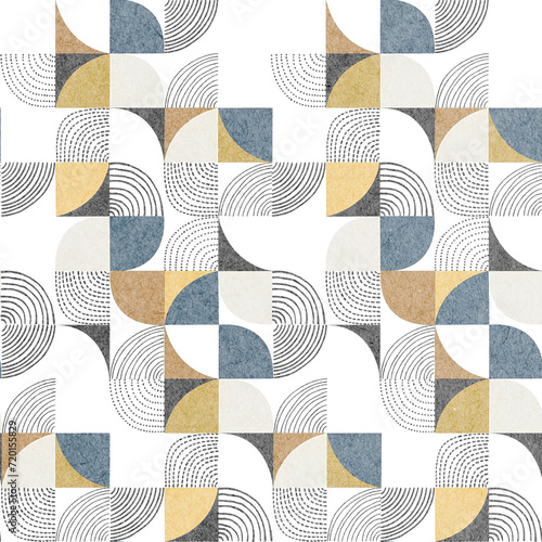Vector seamless pattern. Modern geometric texture. Repeating abstract background ,seamless decorative abstract motif design background