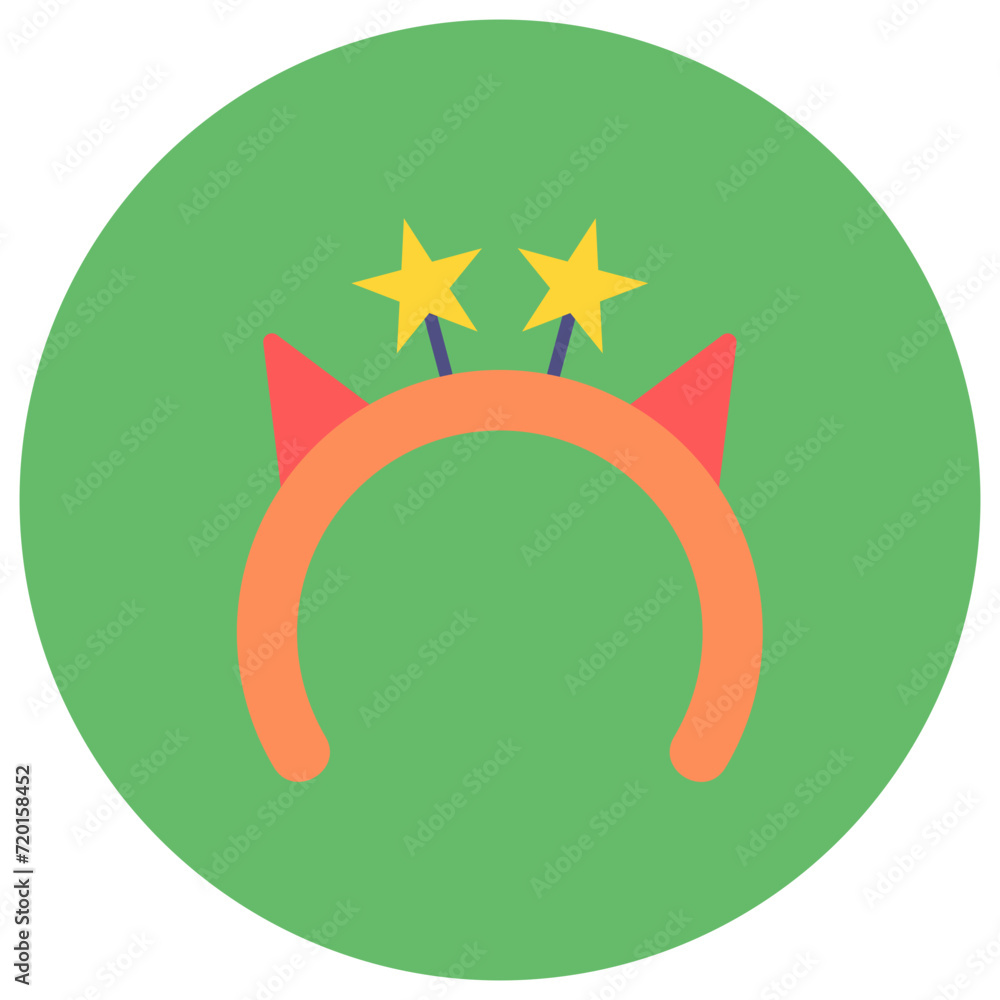 Birthday Headband icon vector image. Can be used for Birthday. Birthday Headband icon vector image. Can be used for Birthday.
