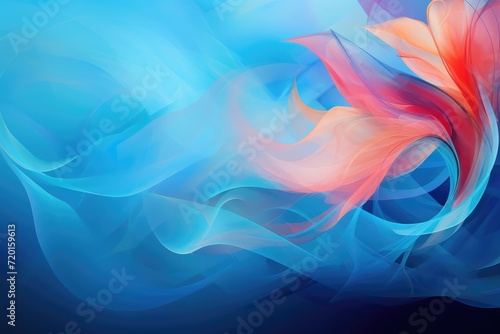 Colors of April, abstract background with watercolors in blue, orange, shocking pink, purple hues, and with copyspace for your text. April background banner for special or awareness day, week or month