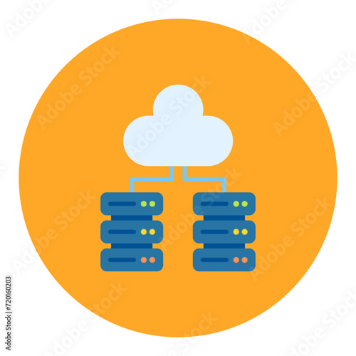 Big Data icon vector image. Can be used for Coding and Development.