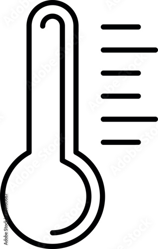 Thermometer vector icon. Measure the temperature. Element for web design.
