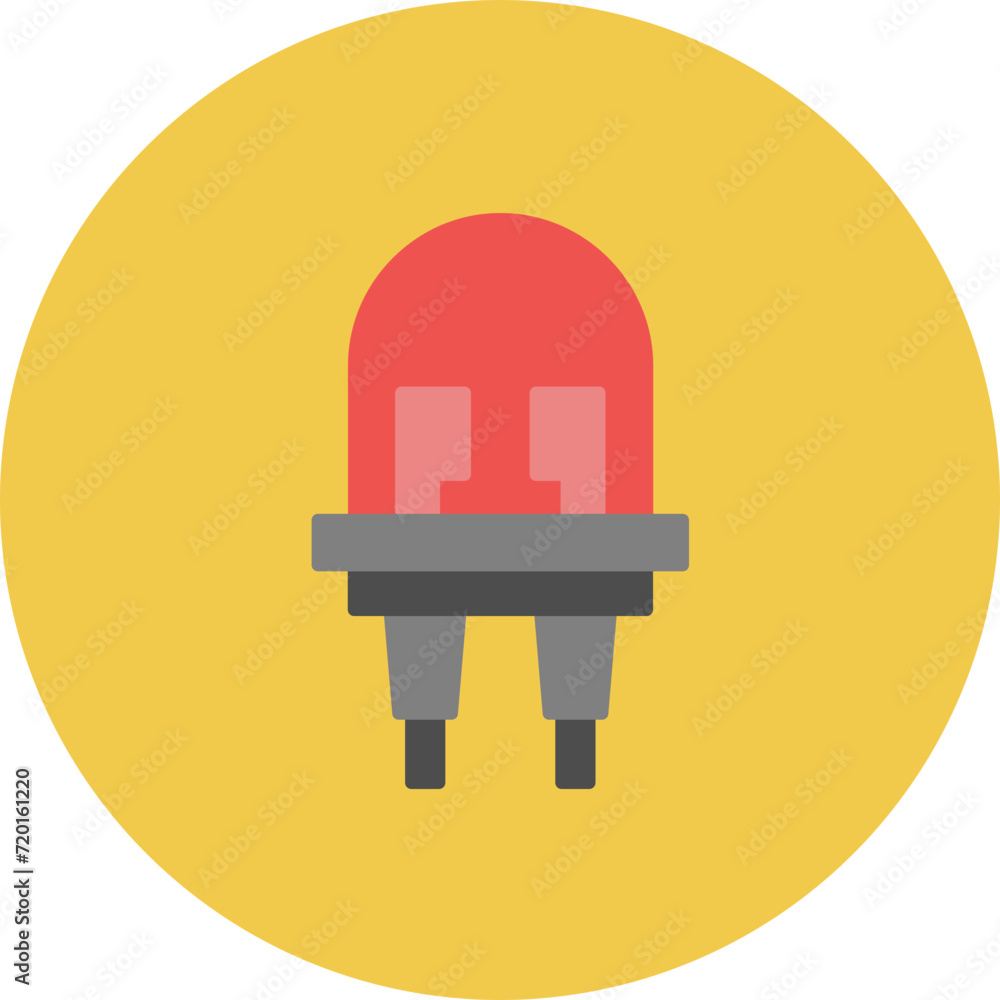 Light Emitting Diode icon vector image. Can be used for School. Light Emitting Diode icon vector image. Can be used for School.