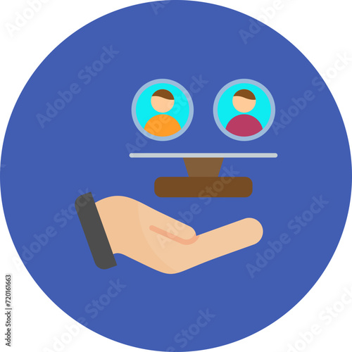 Ethical Responsibility icon vector image. Can be used for Human Resource.